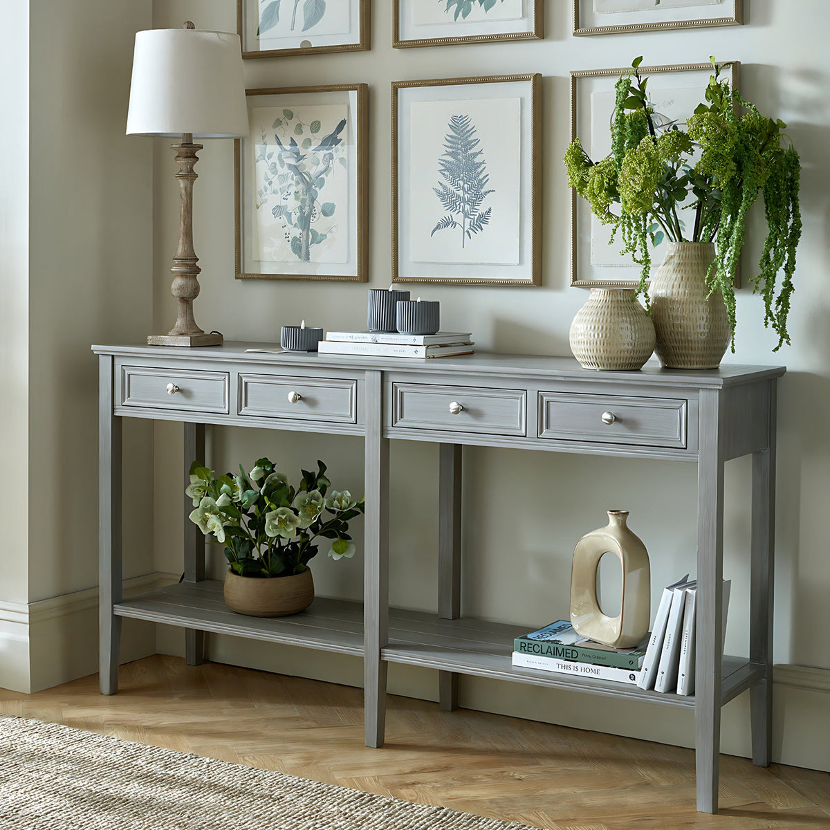 Serene Four-Drawer Console Table
