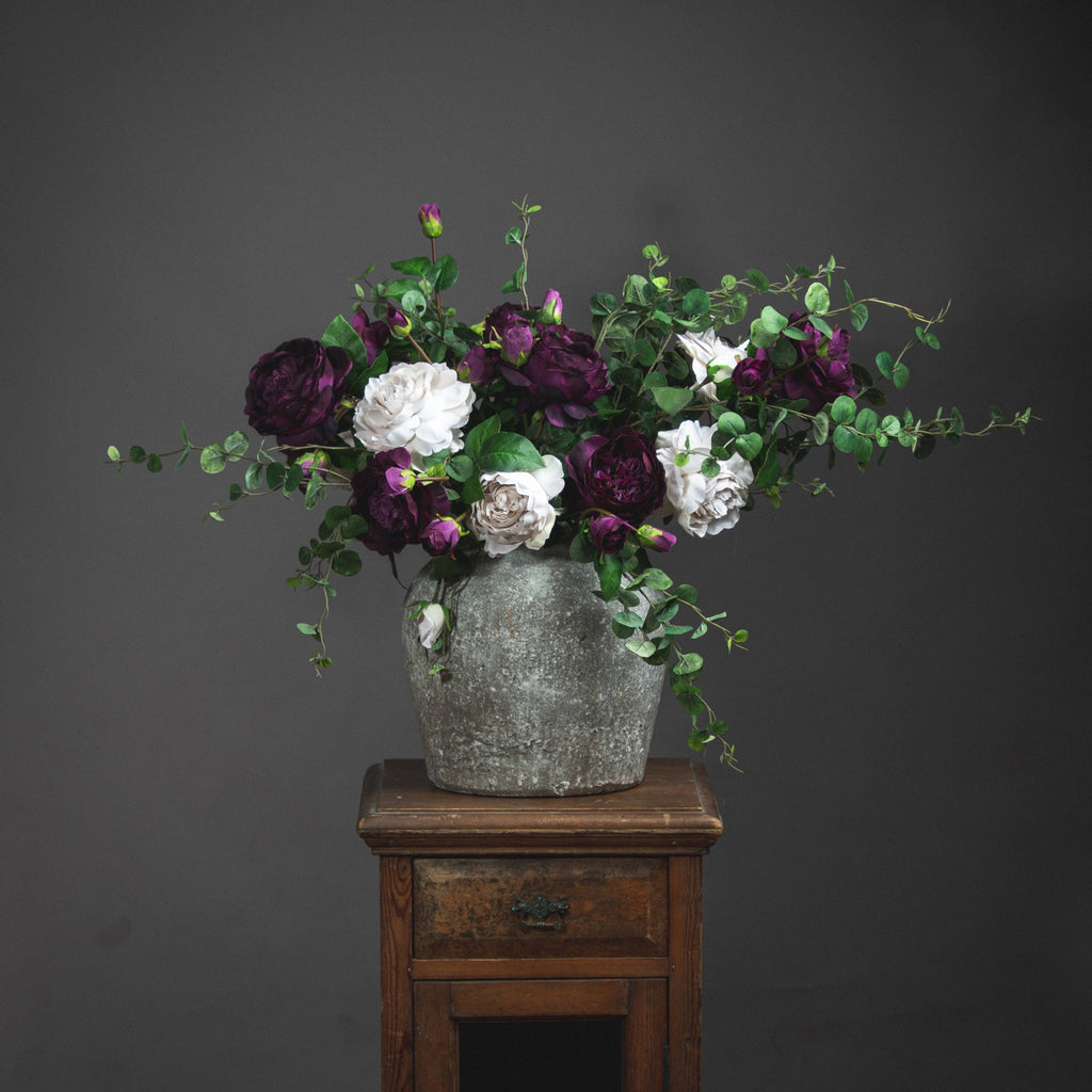 Aged Stone Ceramic Vase – alternate view 2