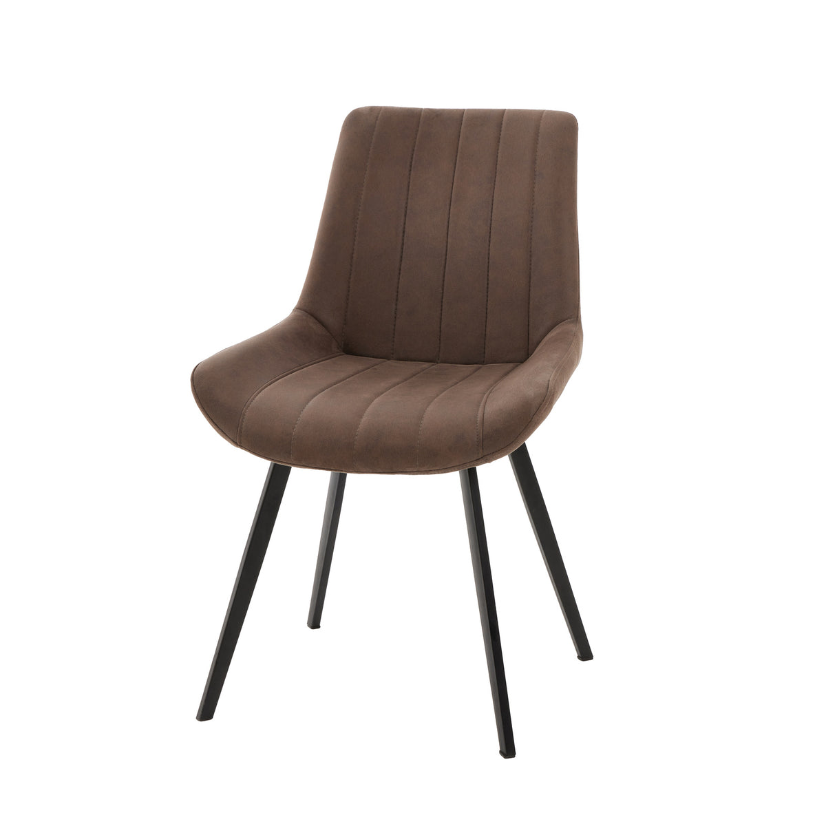 Malmo Coffee Dining Chair side view