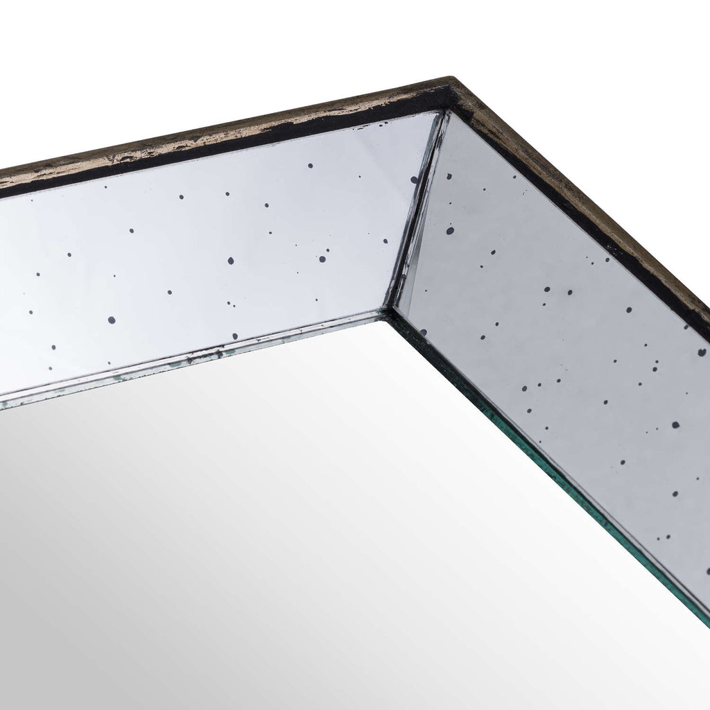 Astor Distressed Mirrored Square Tray detail