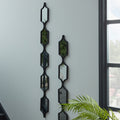 Square Decorative Hanging Collage Mirror in Black
