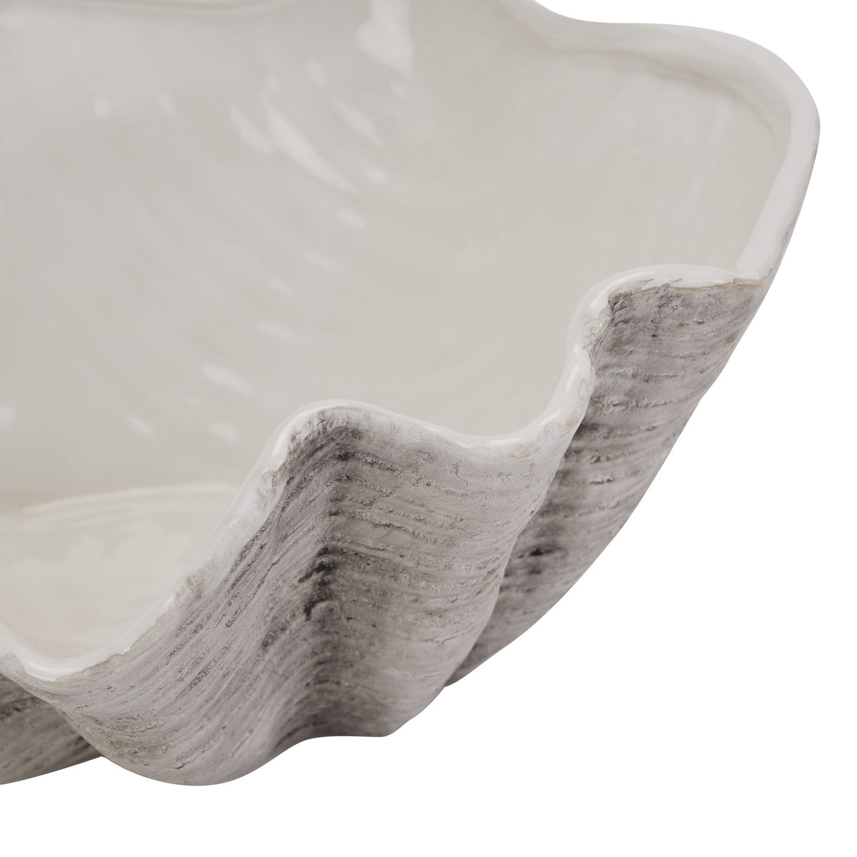 Large Ceramic Adele Shell Bowl detail