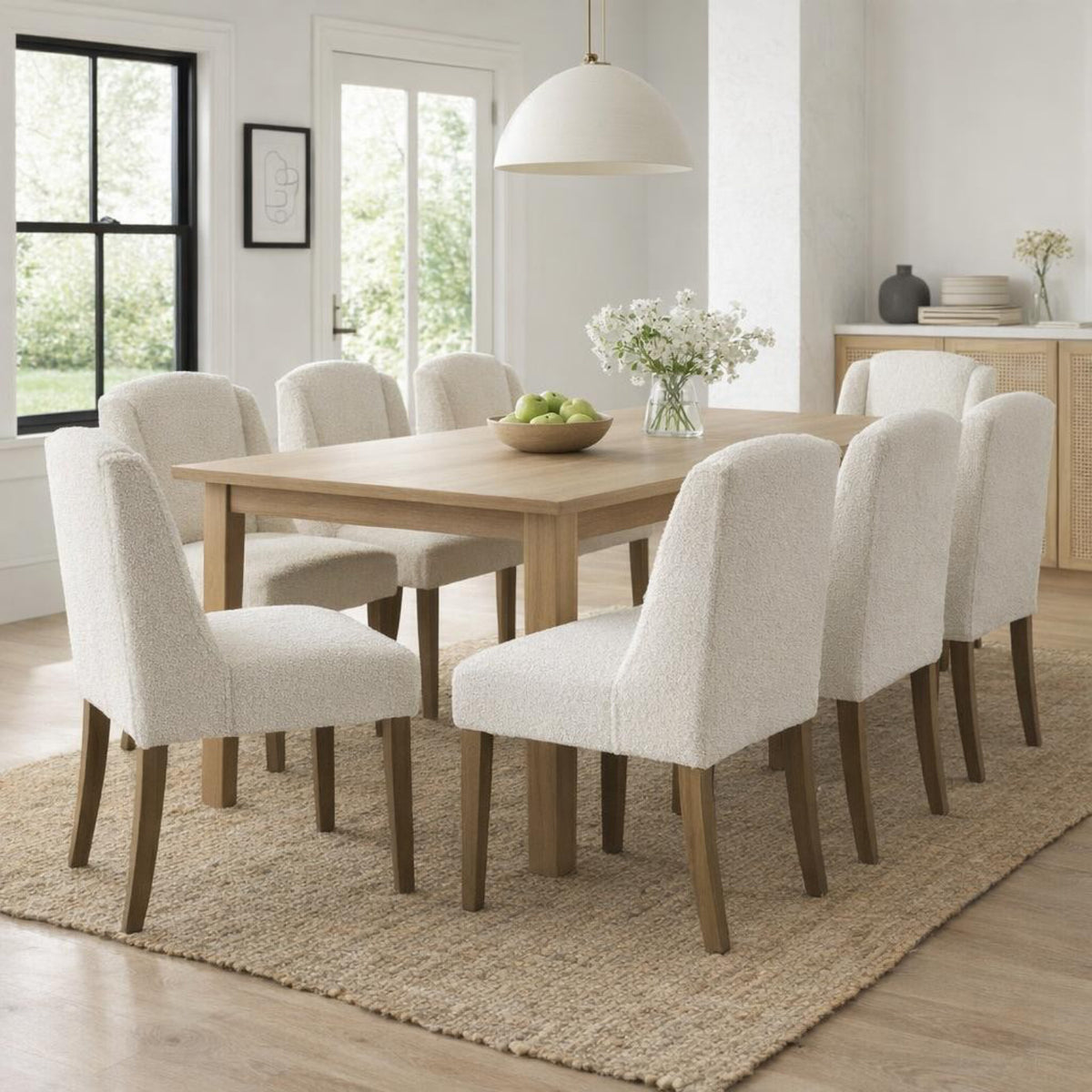 Compton Cream Boucle Dining Chair