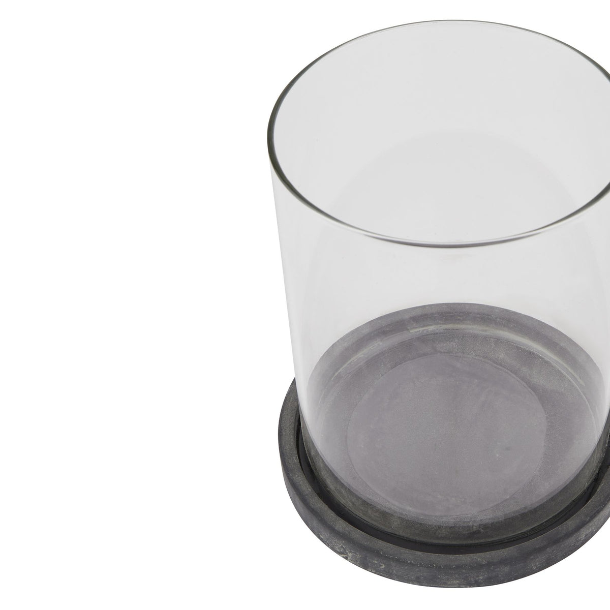 Amalfi Grey Large Hurricane Lantern – alternate view 2
