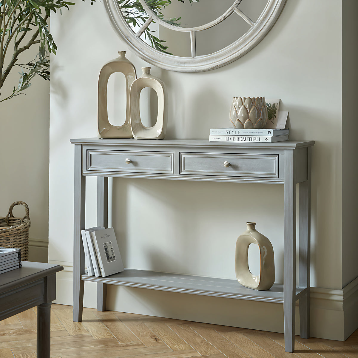 Serene Two-Drawer Console Table