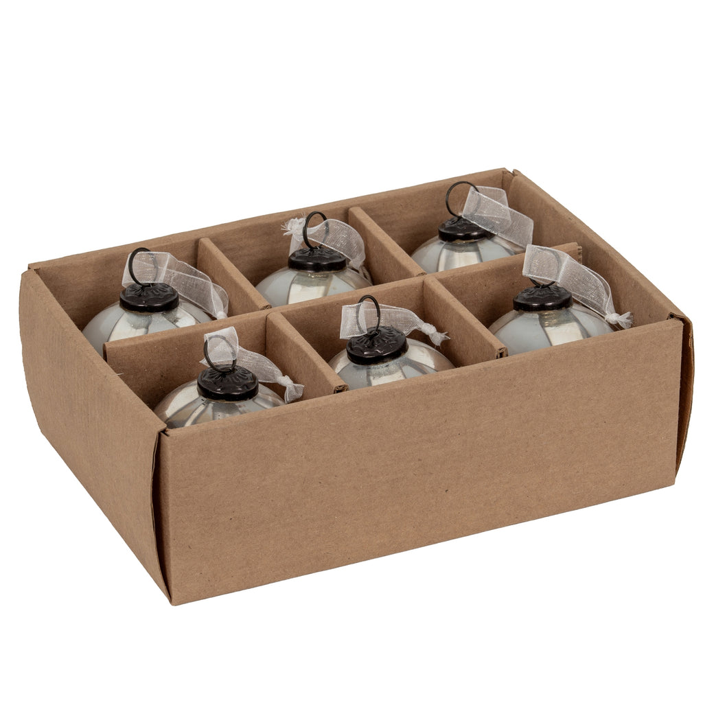 Coffee Ombré Set of 6 Glass Baubles – image 3