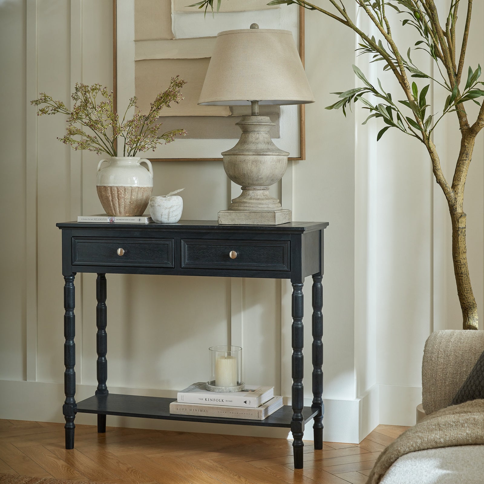 Contour Two-Drawer Console
