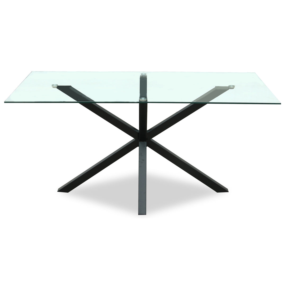 Monza Rectangular Glass Dining Table – alternate view
