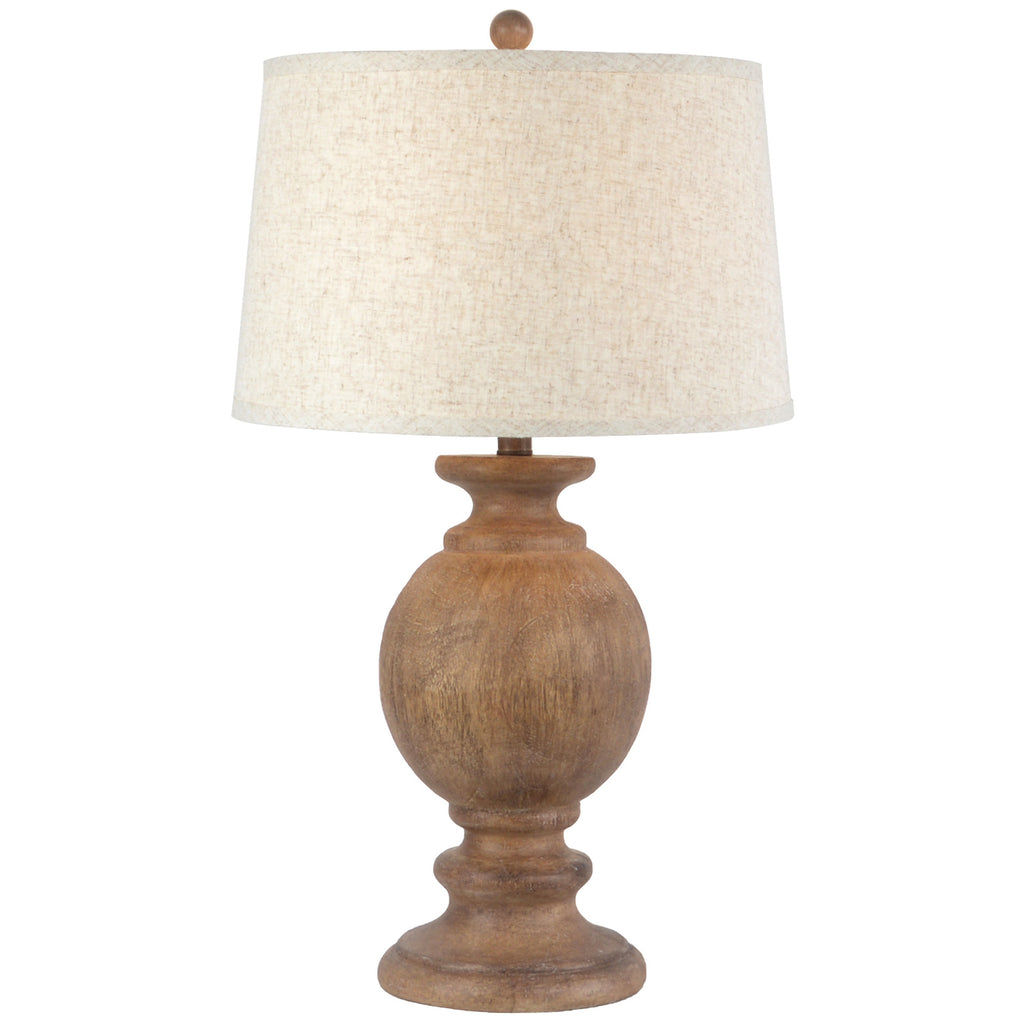 Clarion Table Lamp with Edged Linen Shade – alternate view 2