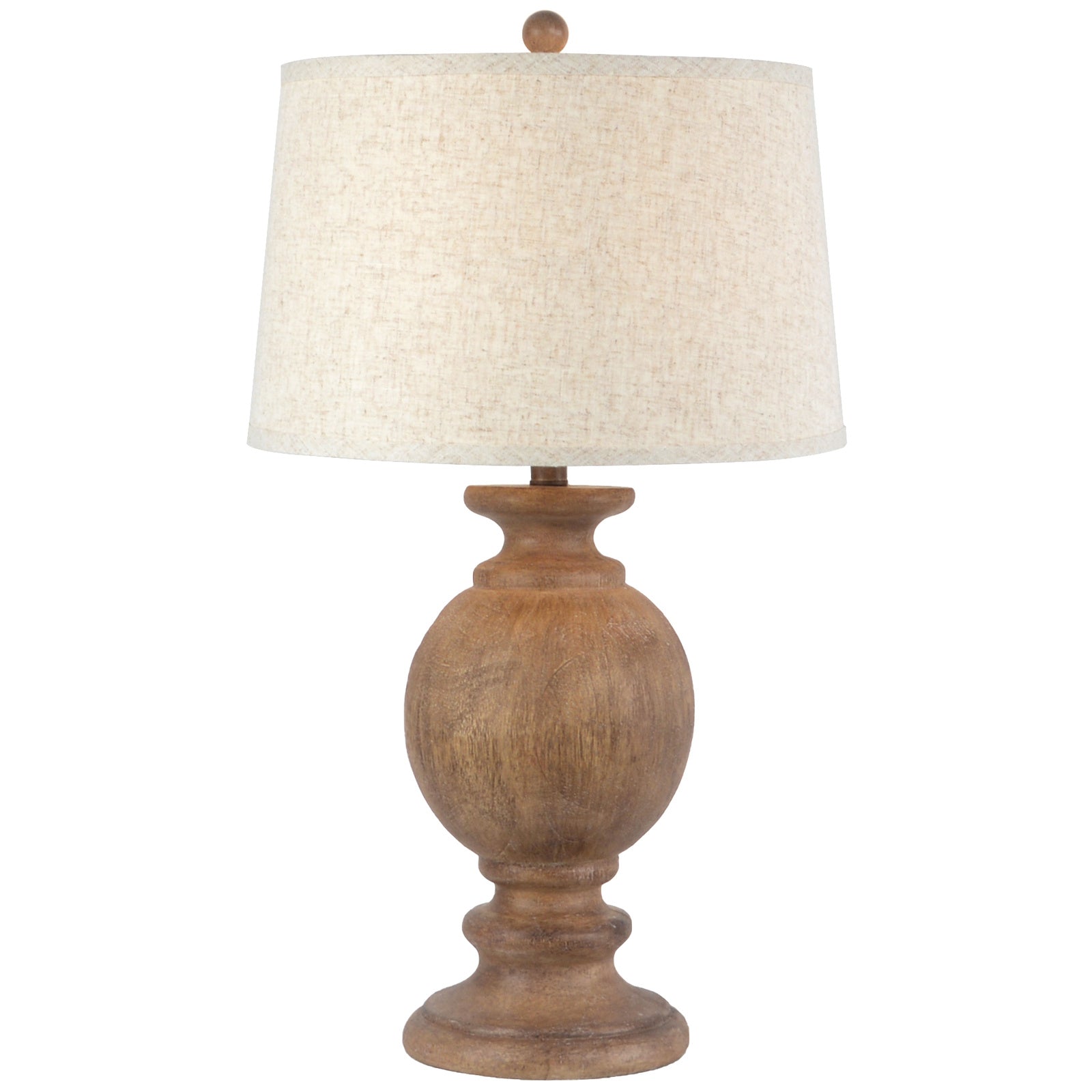 Clarion Table Lamp with Edged Linen Shade – alternate view 2