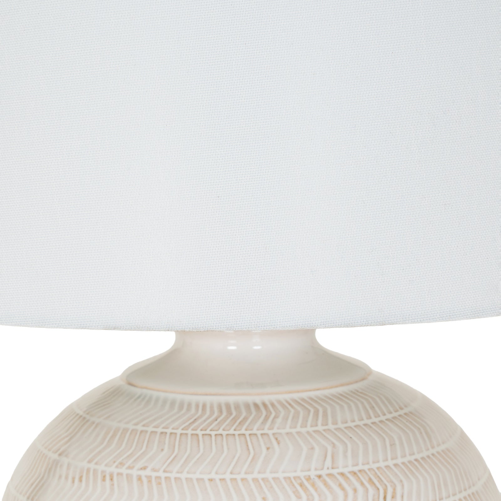 Chevronne Ceramic Table Lamp with Linen Shade – alternate view 4