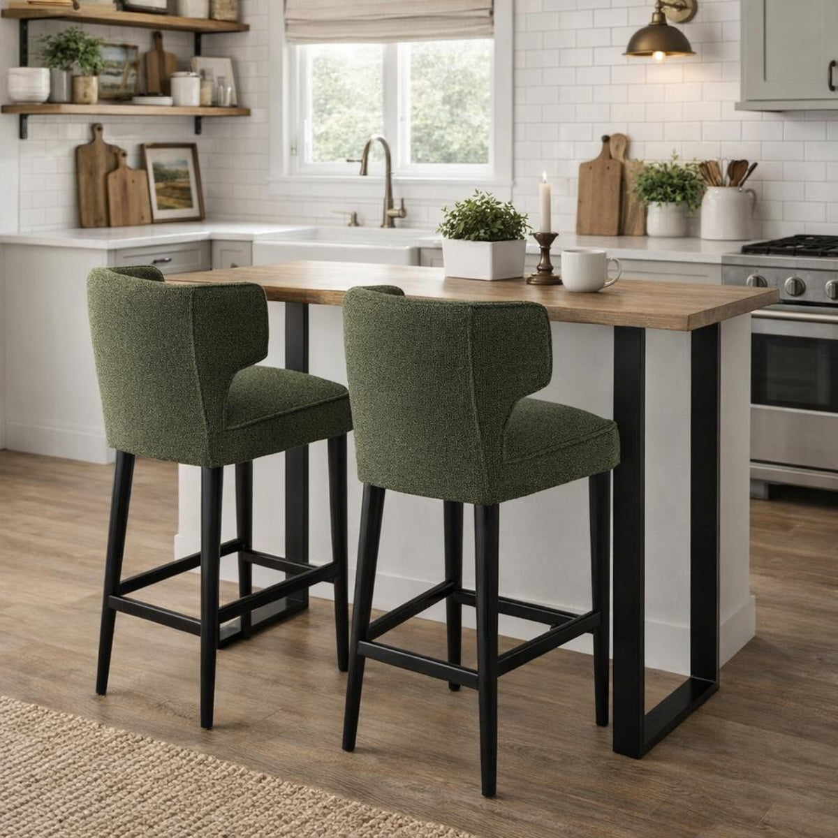 Avia Moss Bar Stool
