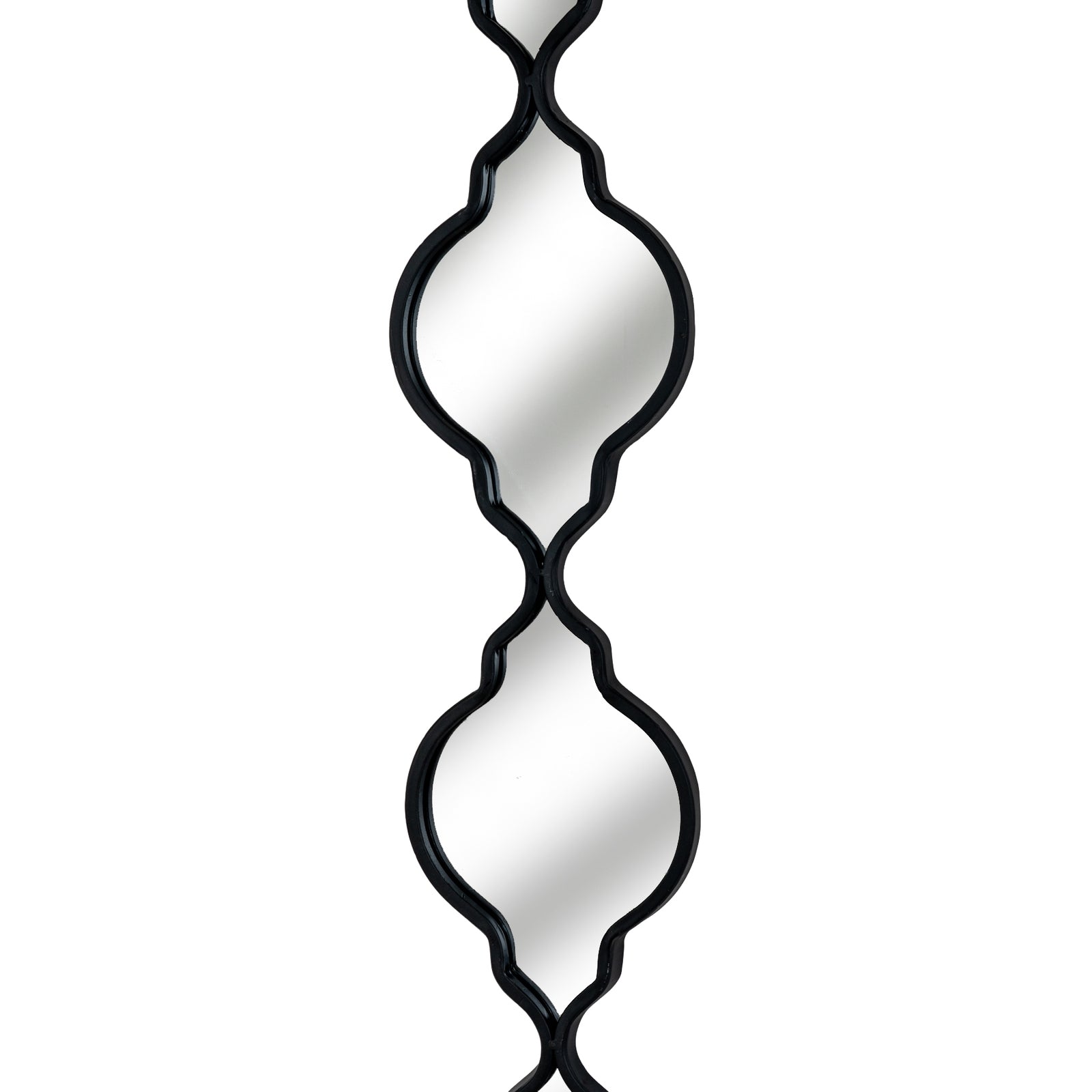 Black Quarterfoil Decorative Hanging Mirror – alternate view 2