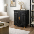 Lennox Black Two-Door Side Cupboard