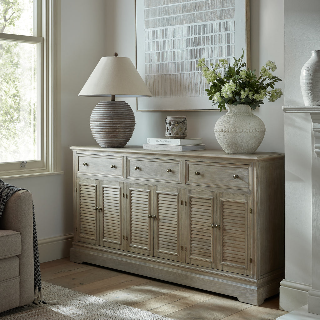 Delphine Large Six-Door Three-Drawer Dresser Base