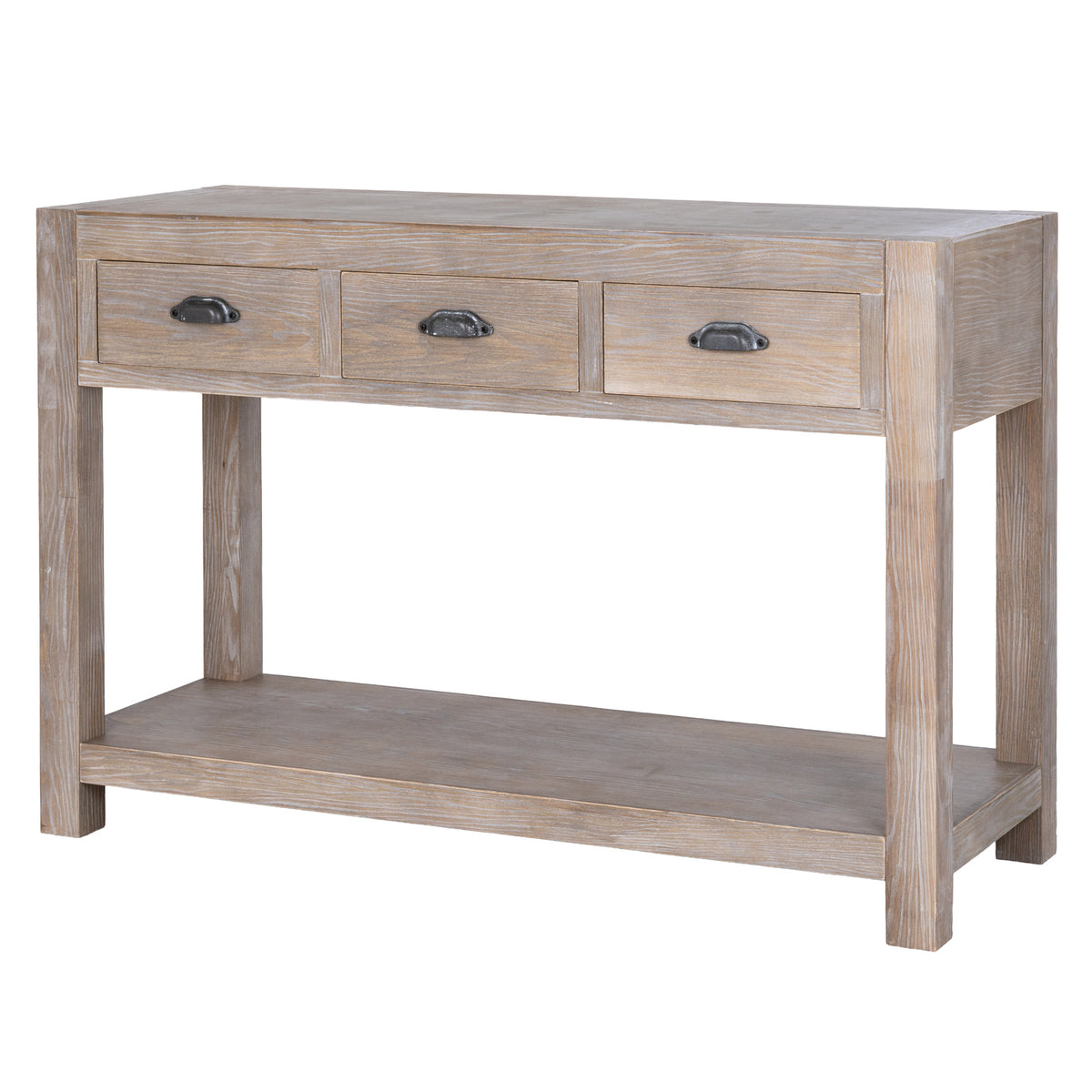 Haldon Three-Drawer Console Table
